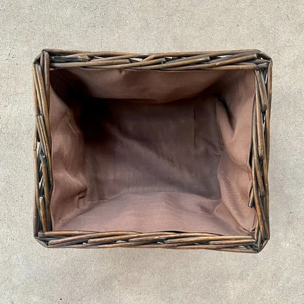 Natural Brown Wicker Storage Basket